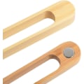 Miniatyrbild 3 av 5: Magnetiska bambu-tång för rostat bröd: 22 cm träkökstång för bröd - Modern, miljövänlig och platsbesparande kökstillbehör - 2 st