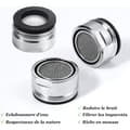 Miniatyrbilde 5 av 5: 4 stk. Kranlufter M24 Rustfritt stål Blandebatteri Filter Kranlufter