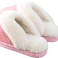 Miniatyrbillede 3 af 4: Kvinders Fluffy Memory Foam Tøfler, Mænds Vinter Varme Suedette Tøfler med Anti-Skid Såler Indendørs Udendørs 40-41