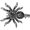 Pikkukuva 1 / 4: Hämähäkkihiusneula Rhinestone Alligator-klipsit Halloween goottilainen hiusneula Halloween hiusklipsit Hiukset Rhinestone otsatukka