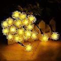 Miniatyrbillede 3 af 3: 7m 50 LED solcelledrørlys, dekorative lys til fester og ferier (varm hvid)