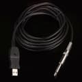 Miniatyrbillede 4 af 4: Guitar til PC USB Optagelseskabel Adapter Konverter Tilslutningsinterface 6,5 mm