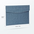 Miniatyrbild 4 av 5: A4 Dokumentmapp, PU-Läder A4 Fickkuvertmapp Plånböcker Plast Dokument Utvidgande Filorganisatör Portfölj Förvaringsväska Blå
