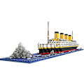 Miniatyrbild 3 av 5: 1860 st Titanic-formad modell - Byggklossmodell konstruktionsset