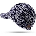 Pikkukuva 3 / 4: Talvinen lämmin poninhäntäpipo Navy White