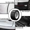 Pikkukuva 4 / 5: 5d Auto-ovien Hiilikuitu Teippi, Törmäyssuojaus Auton Kääre, Oven Kynnys Anti-askel Vesitiivis Auton Tarra - 3roll