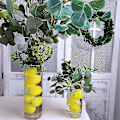 Miniatyrbillede 3 af 5: 20 stk. Kunstige citroner Falske citroner Kunstige citroner Frugter i gul 3 tommer lang x 2 tommer bred