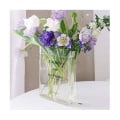 Miniatyrbillede 5 af 5: Bog Vase Akryl Vase Ins Blomst Hjem Dekoration Europa Moderne Hydroponisk Skrivebords Ornament Gave, Transparent Sort