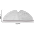 Miniatyrbilde 3 av 3: Vaskbare moppkluttilbehør kompatibelt med Xiaomi Roborock T8 / Q7 Max/Max+ robotstøvsuger - erstatningsmoppsett, reservedeler (2 stk)