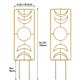 Miniatyrbillede 3 af 5: 2 stk. Metal Plant Trellis til klatreplanter indendørs, 14 tommer Trellis til potteplanter, fasehus