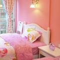 Miniatyrbild 3 av 5: 4 Tums Dubbelklocka Ljudlarm för Tungsovare, Bakgrundsbelysning, Batteridriven Gammaldags Väckarklocka för Sovrum Pink