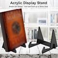 Miniatyrbillede 4 af 5: Akryl Display Stand Bogholder Lærebogsstativer Pladehylde Albumhylde til Visning af Foto Bro