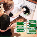 Miniatyrbilde 4 av 6: Ullvaskballer for mykning av tøy 6pcs