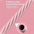 Miniatyrbillede 3 af 5: Trækker modstandstov, pedaltrækker modstandsbånd, 4/6-rørs ankeltrækker, pedaltrækker modstandstov - træningsværktøj til fitness Pink