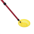 Pikkukuva 3 / 5: Jäänpilkintäkauha Jäänpilkintätarvikkeet Ulkokalastukseen Punainen Red diameter 10cm