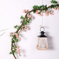 Pikkukuva 3 / 5: 2 kpl 69 pään 5.7FT keinotekoinen ruusupuu Silkki keinotekoiset kukat Garland kasvi Floral Ivy koristeet kotiin häihin järjestelyyn Party Garden Décor Pink