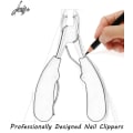 Miniatyrbild 2 av 4: Professionell tånagelklippare för tjocka eller inåtväxta tånaglar - Precision nagelklippare med rak kant