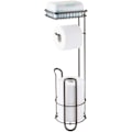 Miniatyrbillede 3 af 3: Toiletpapirholder - Fritstående - Ingen boring nødvendig - Toiletpapirholder til badeværelset - Toiletpapirholderstativ