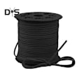 Miniatyrbilde 1 av 5: Fløyelsnor 100 Yards Lengde 3MM Bredde Fløyelsbånd for DIY Håndverk Skolisser Smykkelaging Stropp Halskjede Armbånd Flettet Tau black
