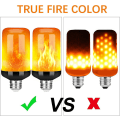 Miniatyrbild 3 av 5: Led Flame Effect Fire Light Bulb, Upgraded 4 Modes Flickering Fire  Decorations Lights, E26 Base Flame Bulb With Upside Down Effect(2 Pack)