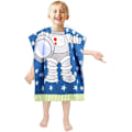 Miniatyrbild 1 av 4: Barnponcho Huvtröja Strandhandduk Badrock Bad Dusch Simma Pool för Flickor Pojkar Barn Småbarn 2-8 År
