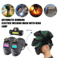 Pikkukuva 2 / 10: Automaattinen tummentava hitsauskypärä päähän kiinnitettävä hitsausmaski turvallinen ajovalo yksi Headlight One