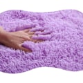 Miniatyrbild 2 av 5: Mjuk badrumsmatta i mikrofiber, 3 delar, halkfri badrumsmatta, fluffigt plysch toalettsitsöverdrag för badrum, vattenabsorberande badrumsmatta (svart)