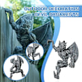 Miniatyrbild 3 av 5: Gargoyle prydnad hem väggkonst hängande harts gargoyle prydnader utomhus trädgård prydnad dekor
