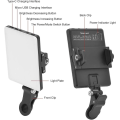 Miniatyrbillede 2 af 5: 60 LED-videolys, 3200-5600k 3 lystilstande og lysstyrke 10 niveauer dæmpbar Cri95 + High Power Panel Light, indbyggede batterier til telefon, Iphone, A