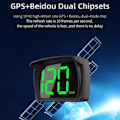 Miniatyrbillede 4 af 5: Digital speedometer Head Up Display E-Dog