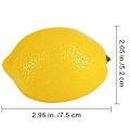 Miniatyrbillede 4 af 5: 20 stk. Kunstige citroner Falske citroner Kunstige citroner Frugter i gul 3 tommer lang x 2 tommer bred