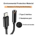 Miniatyrbilde 2 av 5: USB-C til 3,5 mm jack-adapter, USB Type-C til lydjack-adapter, USB Type-C lydjack-adapter