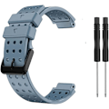 Miniatyrbild 1 av 7: Ersättning för klockarmband i silikon för Garmin Approach S20 klockarmband med verktygssatser rock cyan