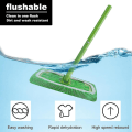 Miniatyrbild 4 av 4: 6 återvinningsbara mikrofibermoppdynor för Swiffer Sweeper-mopp, torra sopkläder \\\0026 våta moppdukar för moppning av golv - Green