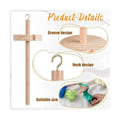 Miniatyrbilde 3 av 5: 2 stk. DIY Drop Spindle Topp Whorl Garn Spinner Håndlaget Trespinnehjul For Garnlaging Garnspindel