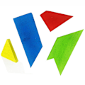 Miniatyrbillede 4 af 5: Træbogstav T Tangram Puslespil Blokke Hjerne Teaser Lærende Børnelegetøj Kaesi