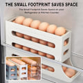 Miniatyrbilde 2 av 6: Egg Holder for Fridge, Space Saving Fridge Egg Organizer, 4 Layers Rolling Egg Dispenser Storage 30 Egg, Egg Dispenser for Refrigerator Grey A
