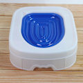 Miniatyrbillede 2 af 4: Katte Toilettraeningssystem Genanvendelig Plast Sandkasse Måtte Katte Træner Genanvendelig Automatisk Træner Blue