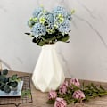 Miniatyrbilde 5 av 6: Vase Kreativ Plast Vase, Stue Ornamenter Vase Hydroponisk Kreativ Blomsteroppsats, Rosa Geometrisk Skrivebordsdekorativ Vase-Hvit