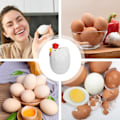 Miniatyrbilde 4 av 5: Eggkoker for mikrobølgeovn - Egg Poacher Kyllingformet 1 Eggkoker - Kreative matlagingstilbehør, kapasitet for ett egg