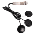Miniatyrbild 4 av 5: Gitarr Pickup Piezo Kontaktmikrofon Pickup 3 Transducer Pickup System För Akustisk 6.35mm (svart