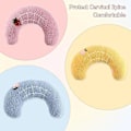 Miniatyrbilde 2 av 7: Kattepute i plysj, myk leke for katter, beroligende pute for hunder, angstdempende pute for valper, kosepute, nakkepute i U-form, hundeputeseng, sovepute for å forbedre søvnen (3)