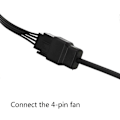 Miniatyrbillede 5 af 5: DC5521 til 4-Pin Stik Kabel 4-Pin Computer PC Blæser Strømkabel Konverter