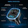 Miniatyrbillede 7 af 7: Bluetooth FM-sender til bil - Universal billader med dobbelt USB-opladning - Black