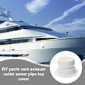 Miniatyrbillede 3 af 4: Udstødningsudløb til RV | Yacht RV Kloakrørsudløbsmontering Rund Dækning, Praktisk Luftventilationsudløbsmonteringsdækning til Camping, Lastbil