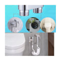 Miniatyrbillede 5 af 5: Mini Multi-funktion Hane Messing 1 Ind I 2 Ud Dobbelt Kontrol Vaskemaskine Krom Hane Til Vask M