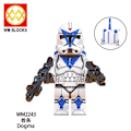 Miniatyrbillede 2 af 4: 8 stk. Legion Clone Trooper Army Set Mini Captain Rex Jesse And Echo Star Captain Rex 501st Clone Trooper Wars Figurer Klodser