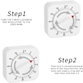 Miniatyrbild 2 av 6: Kök Timer, Ägg Timer för Kokande Ägg, Timers för Matlagning, Exakt 0-60 Minuters Timing, Lätt att Använda, Elegant Vit Design