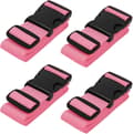 Bagageremmar för resväskor, 4-pack, rosa