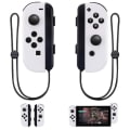 Miniatyrbillede 1 af 4: Til Joypad (l/r) til Nintendo Switch Controller - Venstre og højre trådløs fjernbetjening med håndledsrem (hvid)